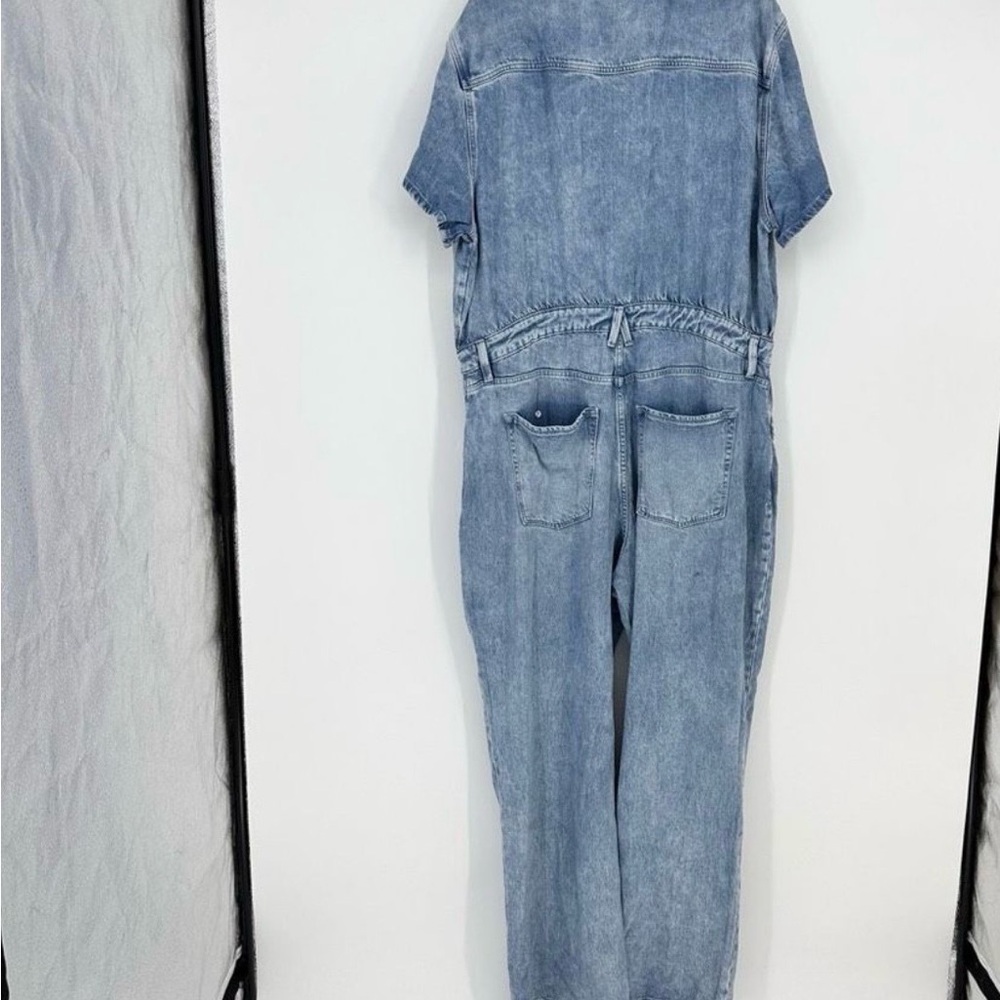 Good American Light Blue Denim Overalls - Picture 3 of 5